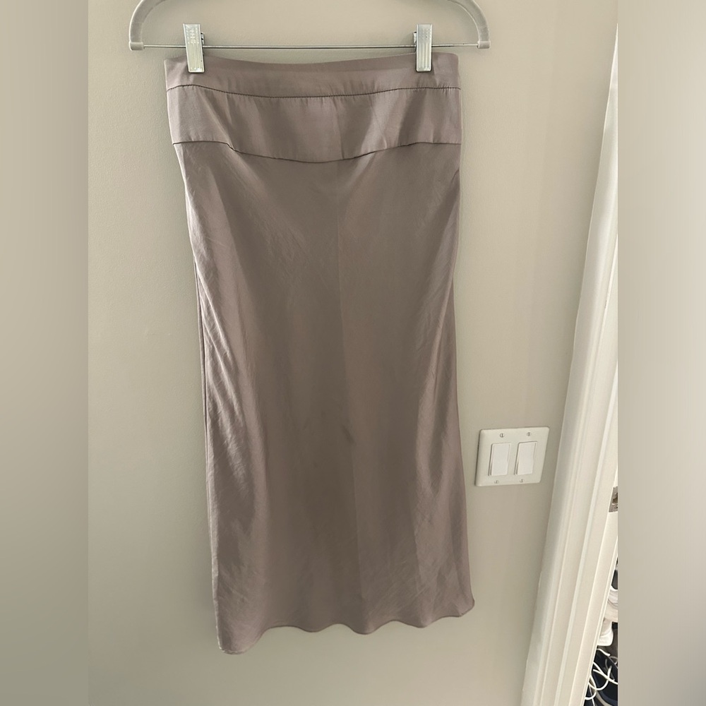 Free People Women's Normani Bias Skirt Size 6 Taupe
